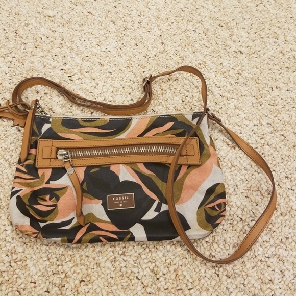 FOSSIL Floral Print Crossbody
